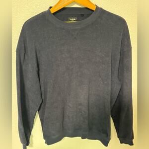 Bolle’ Golf Fleece Blue Crewneck Sweater Made in Jordan